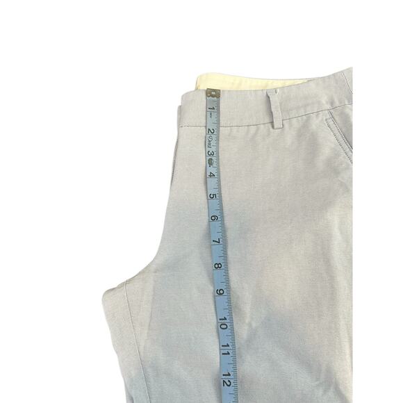 J.Crew Blue Light Academia Cotton Oxford Skimmer Straight Leg Pant Size 10 - Picture 9 of 10